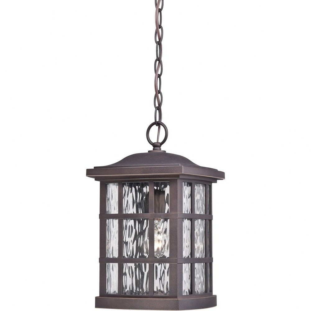 Quoizel Lighting-SNN1909PN-Stonington - 1 Light Outdoor Hanging Lantern - 15 Inches high made with Coastal Armour Palladian Bronze  Palladian Bronze Finish