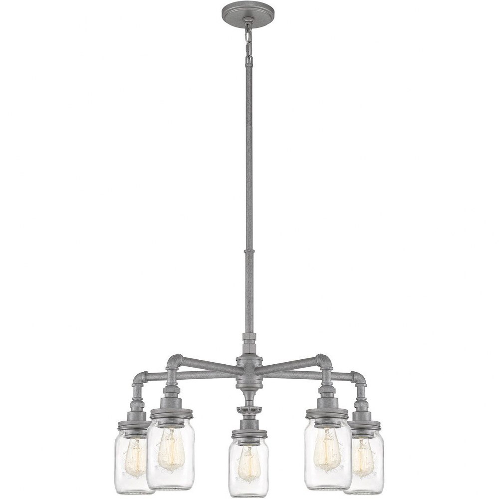 4236001 Quoizel Lighting-SQR5005GV-Squire Chandelier 5 Lig sku 4236001