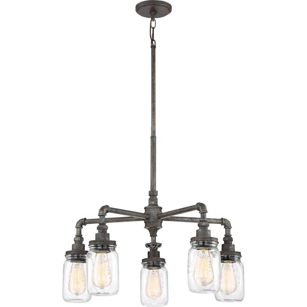 2289330 Quoizel Lighting-SQR5005RK-Squire Chandelier 5 Lig sku 2289330