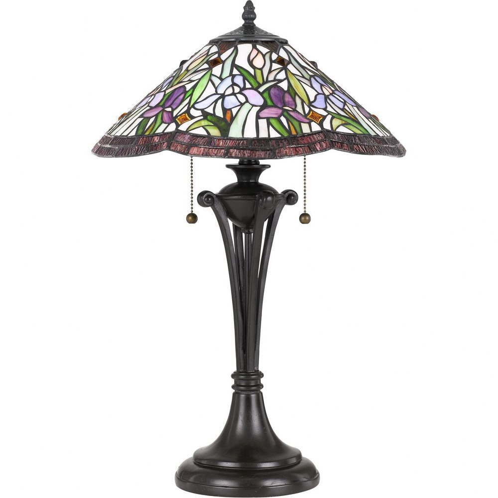 2749384 Quoizel Lighting-TF3456TVB-Tiffany - 2 Light Table sku 2749384