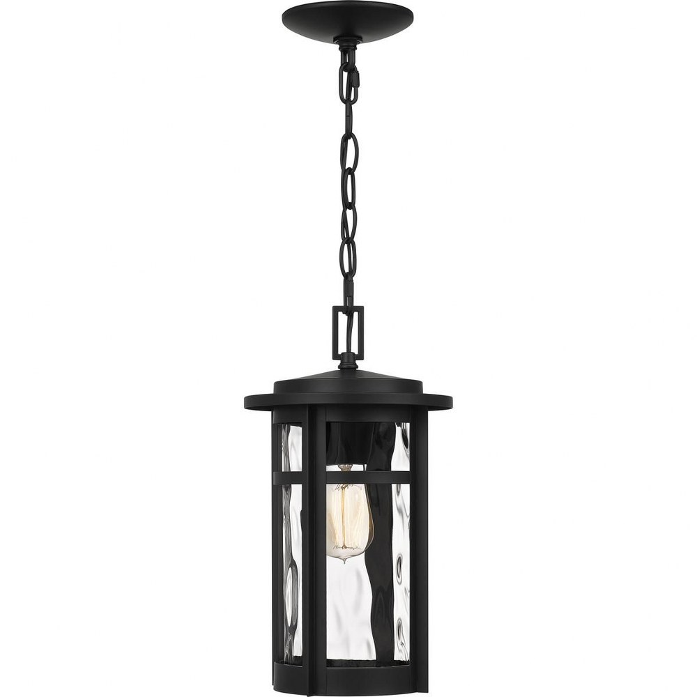 Quoizel Lighting-UMA1908MBK-Uma - 1 Light Outdoor Hanging Lantern   Matte Black Finish