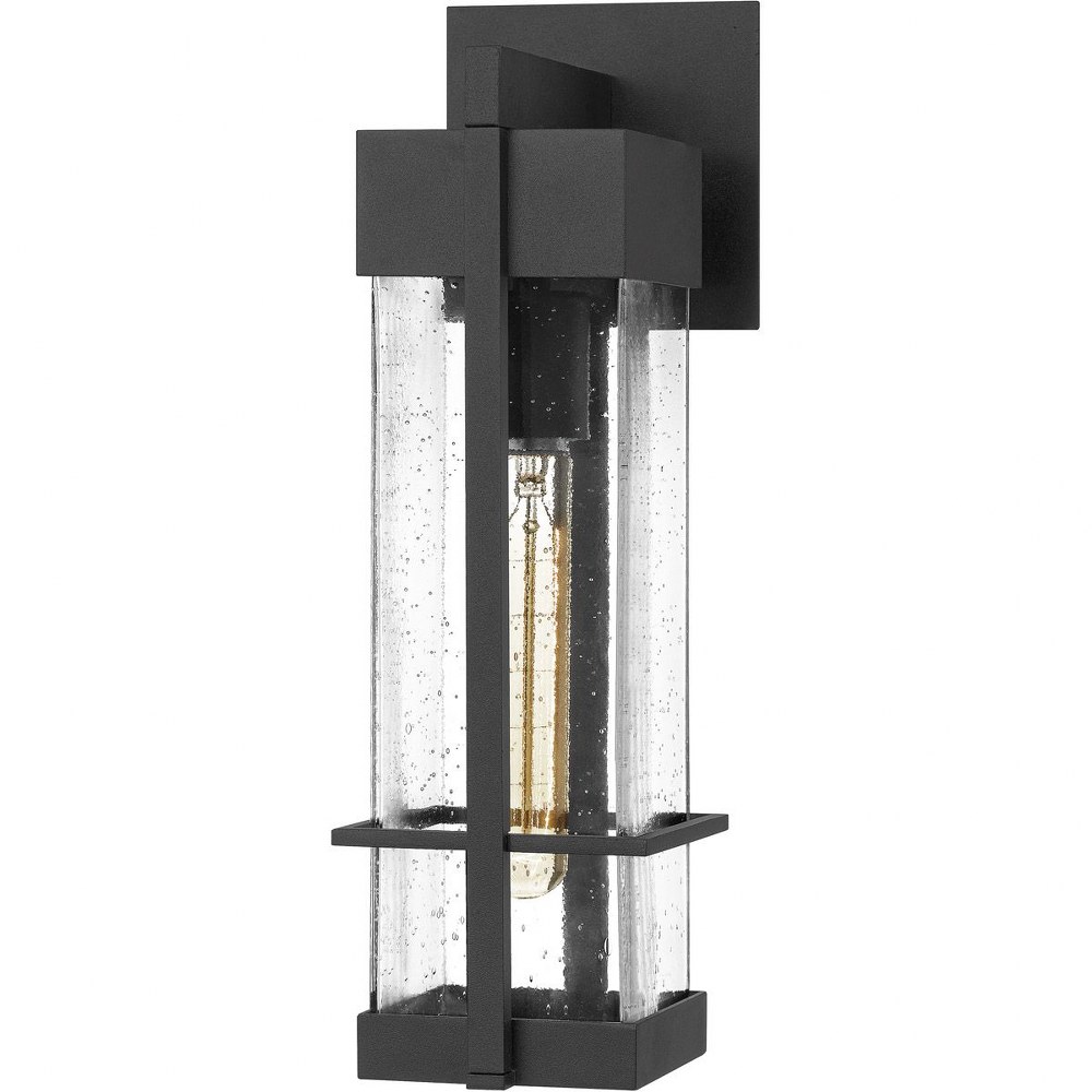 Quoizel Lighting-WYN8405EK-Wynn - 1 Light Medium Outdoor Wall Lantern made with Coastal Armour   Earth Black Finish with Clear Seeded Glass