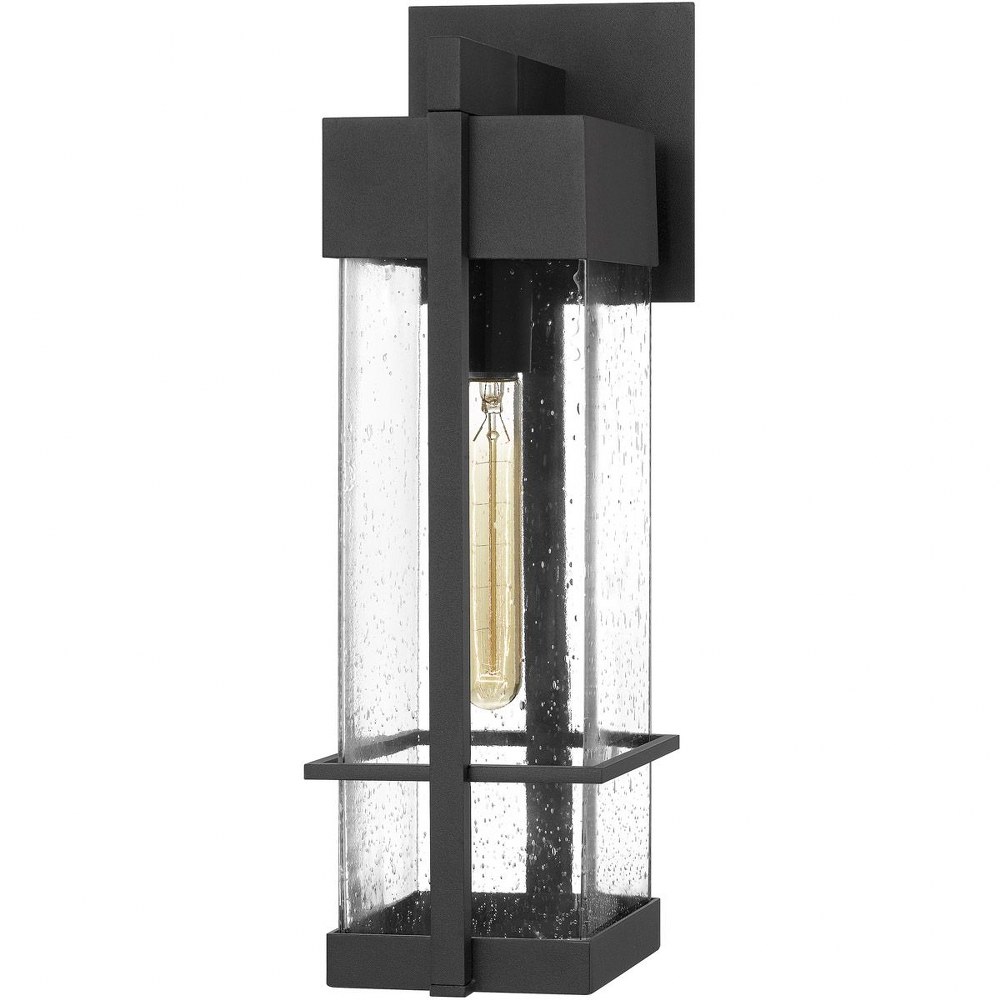 Quoizel Lighting-WYN8406EK-Wynn - 1 Light Large Outdoor Wall Lantern made with Coastal Armour   Earth Black Finish with Clear Seeded Glass