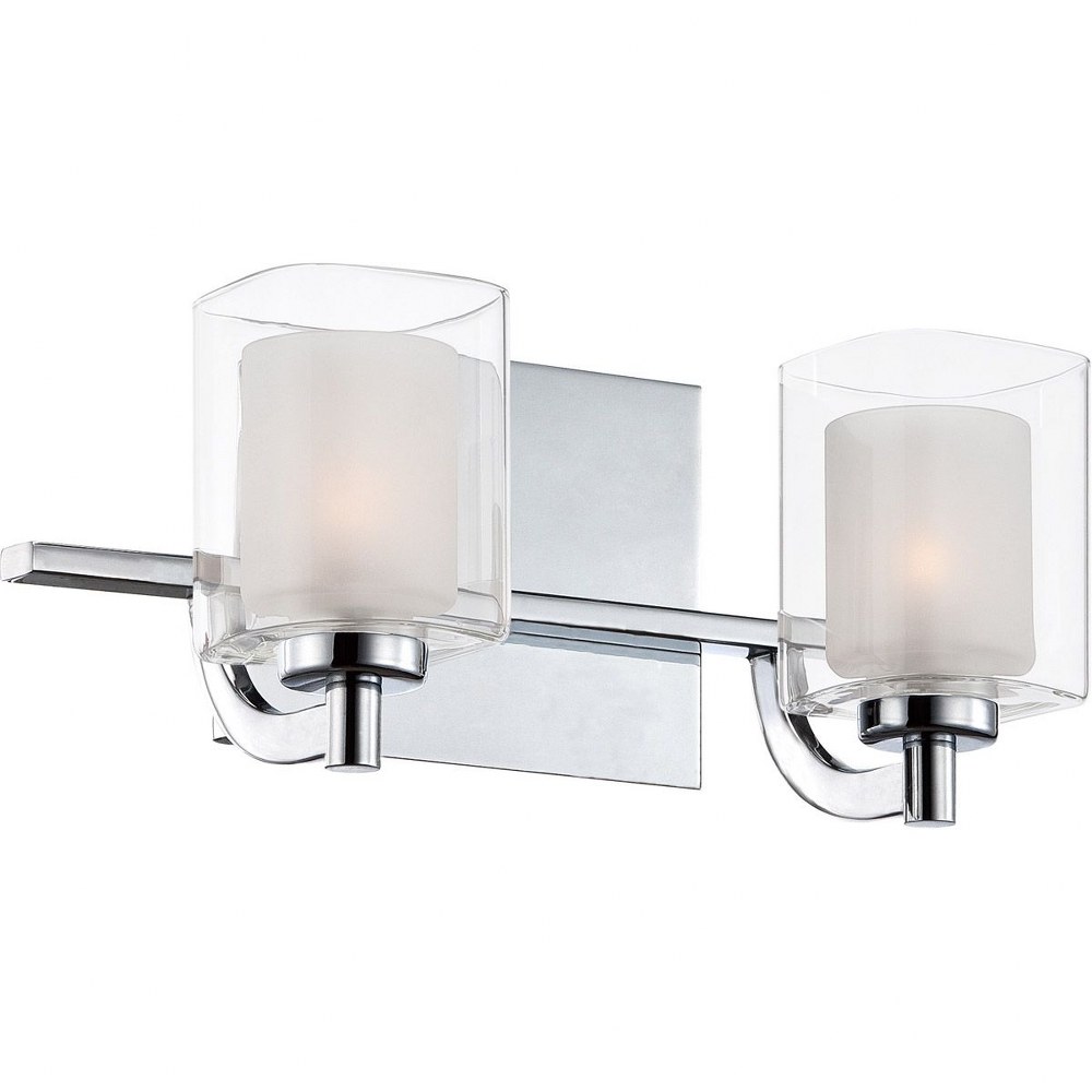 Quoizel Lighting-KLT8602CLED-Kolt 2 Light Transitional Bath Vanity Approved for Damp Locations - 6 Inches high Polished Chrome  Polished Chrome Finish with Clear Glass