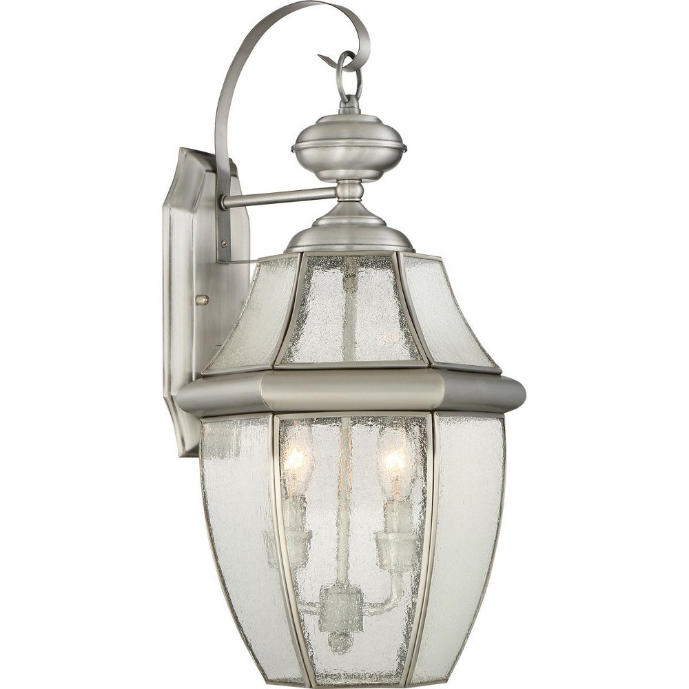 NY8317P Quoizel 2 Light Newbury Outdoor Wall Lanterns in Pewter