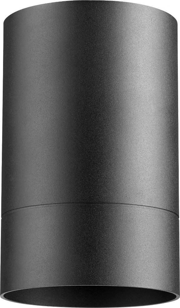 Quorum Lighting-320-69-Cylinder - 1 Light Flush Mount in Quorum Home Collection style - 4.25 inches wide by 7 inches high Noir  Oiled Bronze Finish