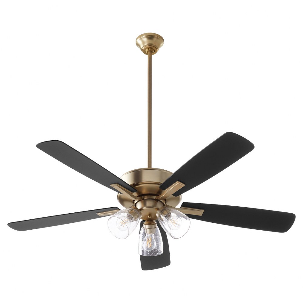 Quorum Lighting 4525-2380 Ovation - 5 Blade Ceiling Fan with 3 Light Kit In