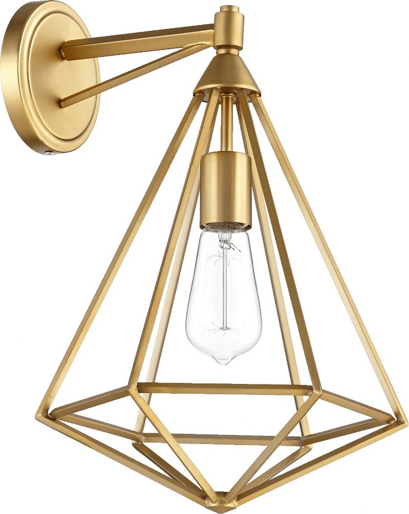 Quorum Lighting-5311-1-80-Bennett - 1 Light Wall Mount in style - 11 inches wide by 16 inches high Aged Brass  Aged Brass Finish