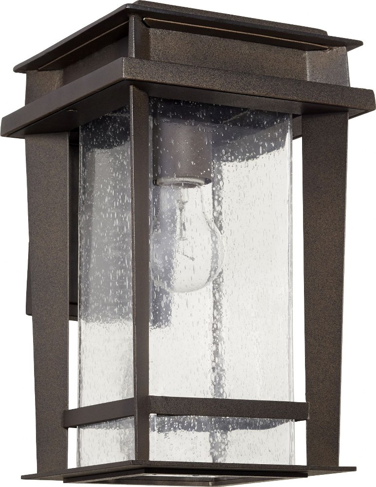 Quorum Lighting-7040-1-86-Easton - 1 Light Outdoor Wall Lantern in Quorum Home Collection style - 8 inches wide by 13.5 inches high   Oiled Bronze Finish