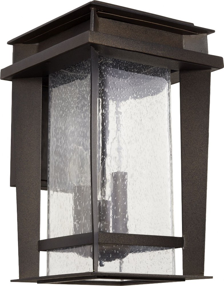 Quorum Lighting-7040-3-86-Easton - 3 Light Outdoor Wall Lantern in Quorum Home Collection style - 9.5 inches wide by 16.5 inches high   Oiled Bronze Finish