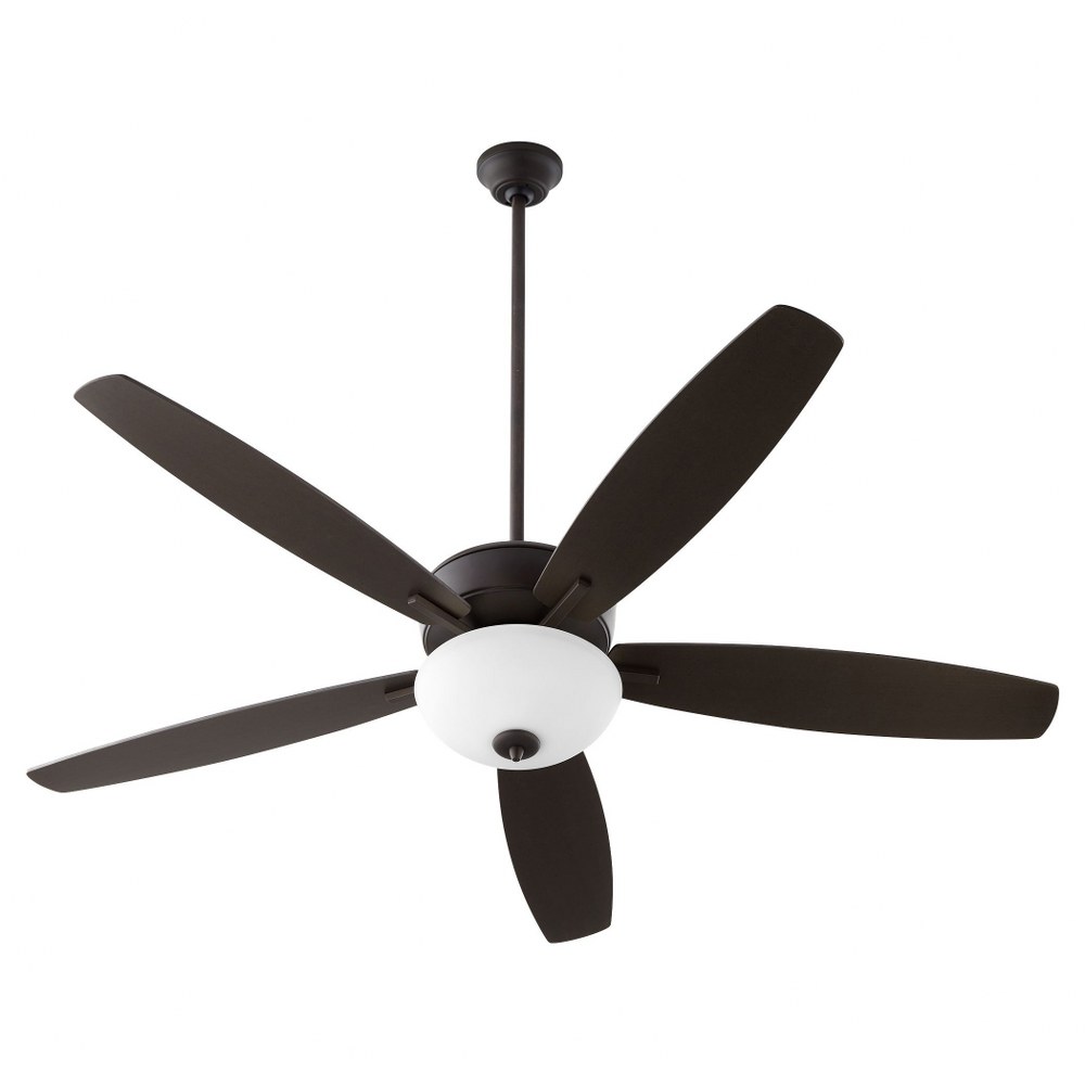 Quorum Lighting-70605-86-Breeze - 60 Inch Ceiling Fan   Oiled Bronze Finish with Oiled Bronze/Weathered Oak Blade Finish