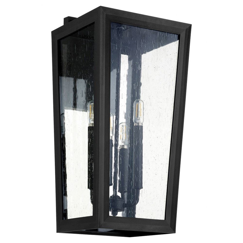 Quorum Lighting-715-10-69-Bravo - 4 Light Wall Mount   Noir Finish