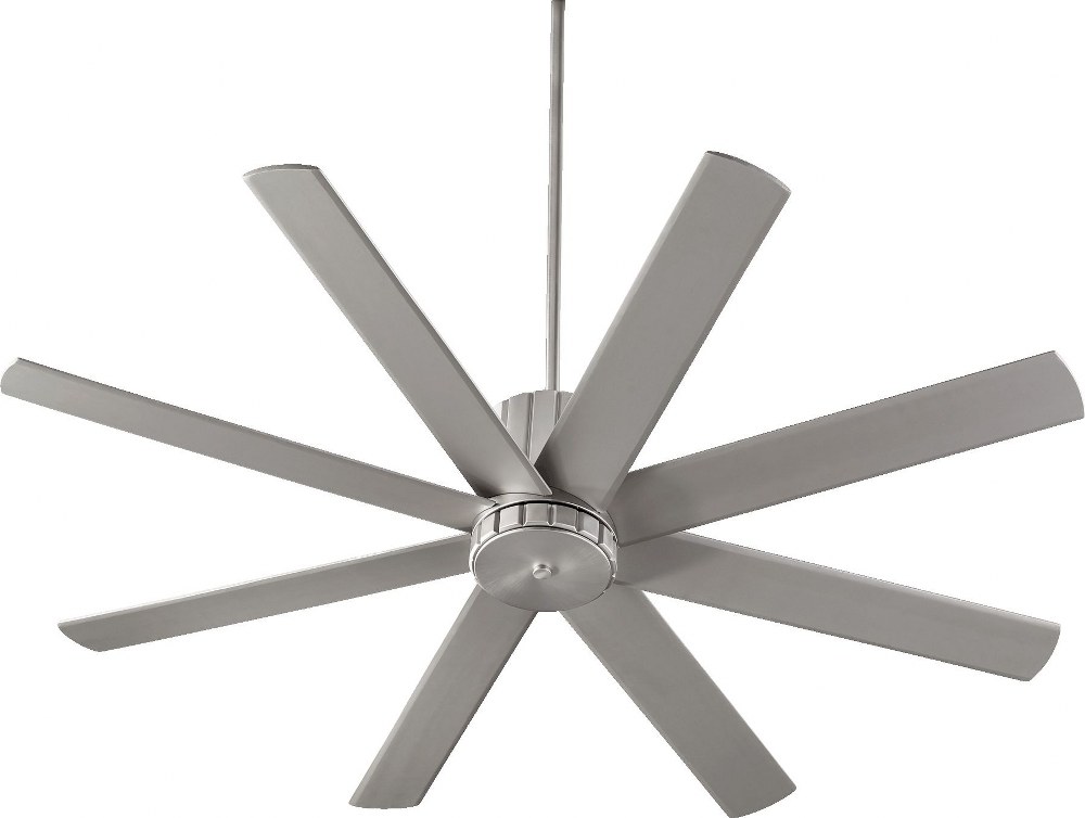 Quorum Lighting-96608-65-Proxima - Ceiling Fan in Soft Contemporary style - 60 inches wide by 18 inches high   Satin Nickel Finish with Satin Nickel Blade Finish