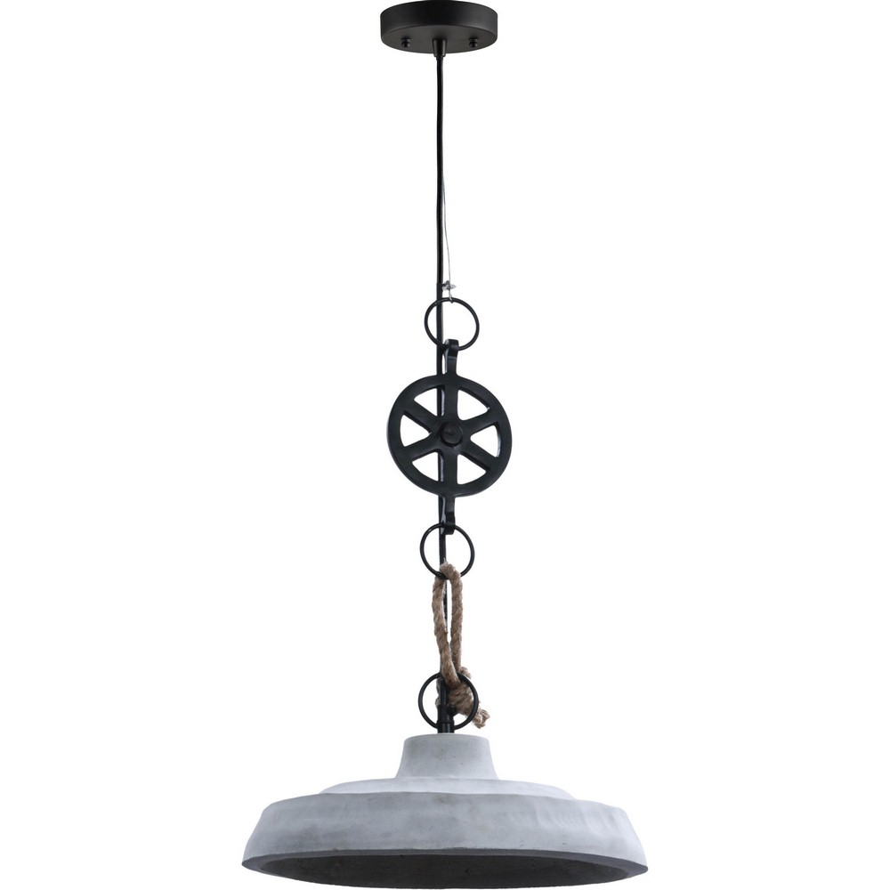 Renwil Inc-LPC4049-Watt - One Light Small Pendant   Light Grey Finish