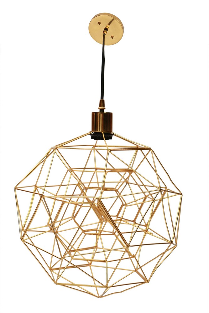 Renwil Inc-LPC4058-Sidereal - One Light Small Pendant   Gold Plated Finish