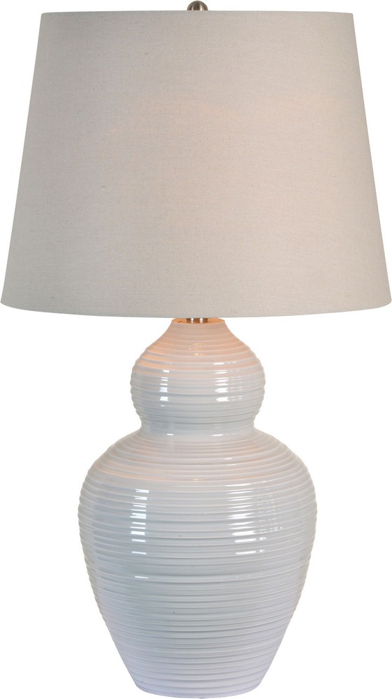 Renwil Inc-LPT793-Latchmore - One Light Medium Table lamp   Gray Finish with Grey Shade
