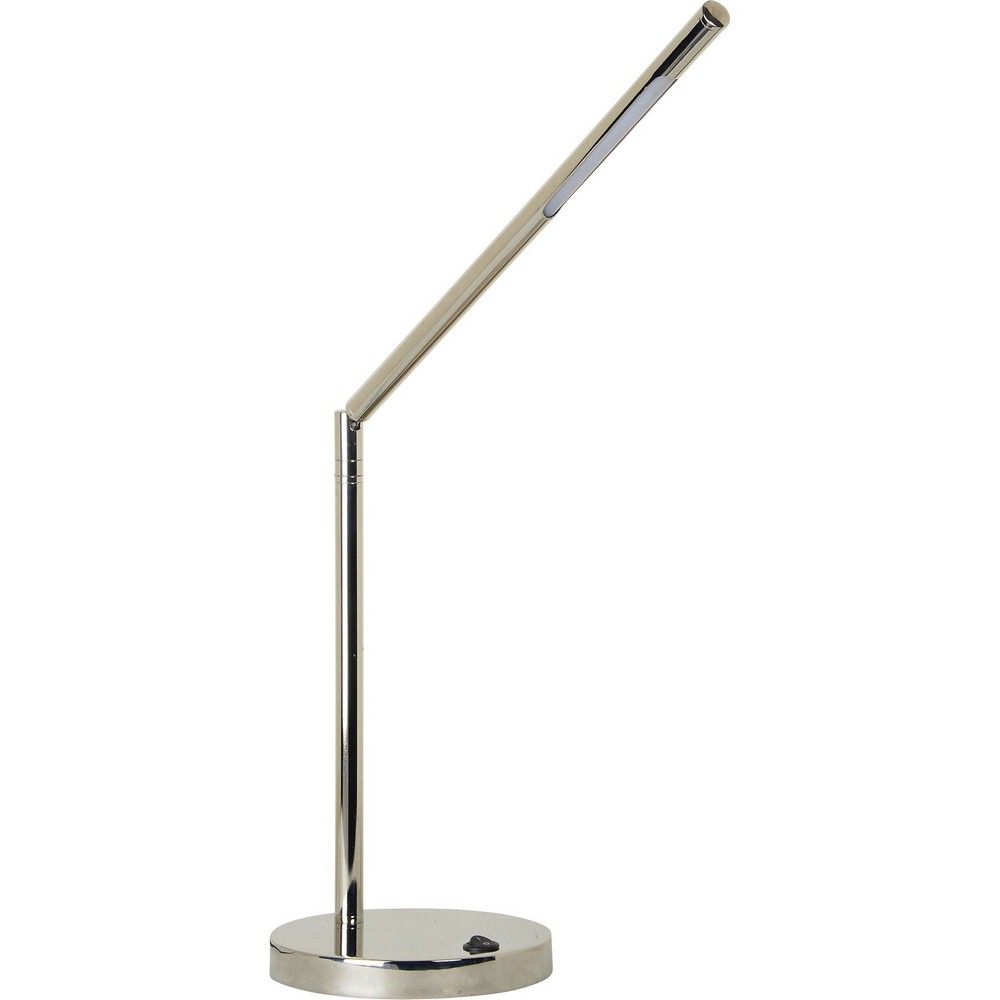 Renwil Inc-LPT972-Kirella - 20 Inch 3W 1 LED Table Lamp   Polished Nickel Finish with White Glass