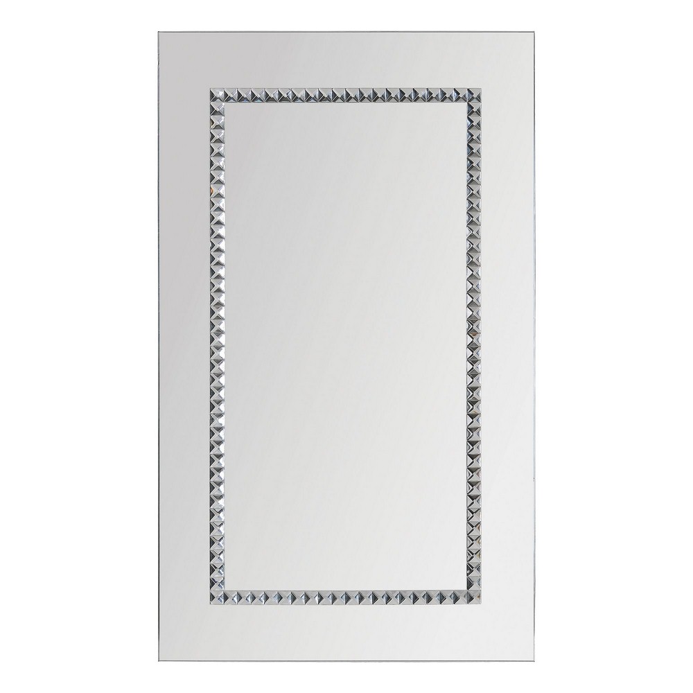 Renwil Inc-MT1216-Embedded Jewels - 40 Inch Portrait Mirror   Chrome Finish