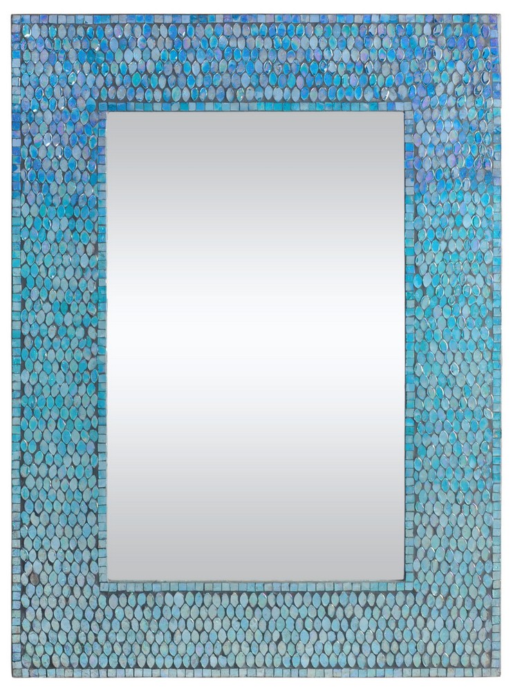 Renwil Inc-MT1450-Catarina - 31 Inch Rectangular Small Mirror   Mosaic Finish