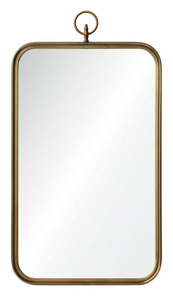 Renwil Inc-MT1508-Coburg - 36 Inch Rectangular Medium Mirror   Gold Finish