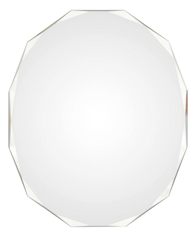 Renwil Inc-MT1512-Astor - 28 Inch Polygon Small Mirror   Polished Finish