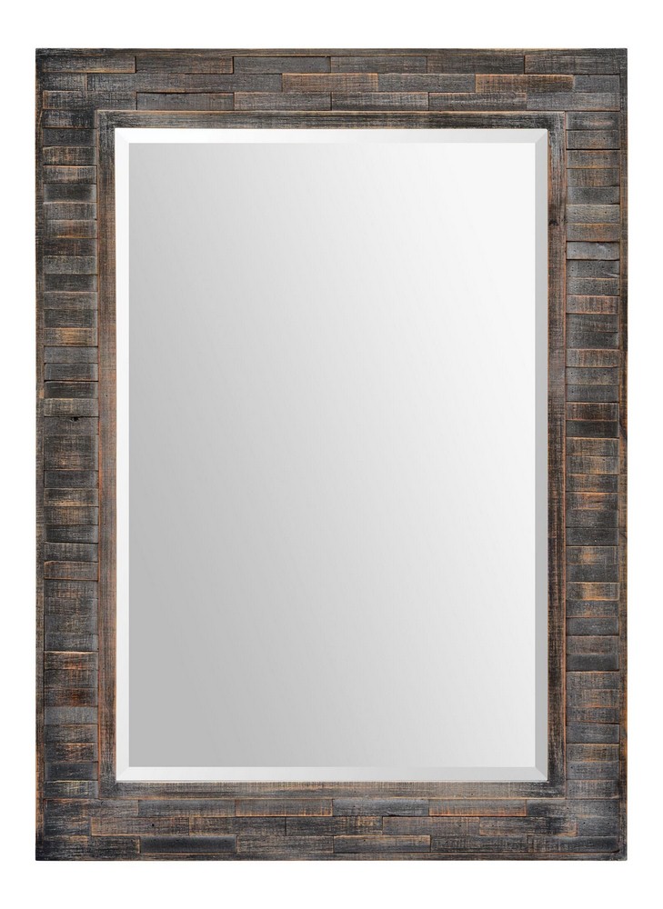 Renwil Inc-MT1541-Liuhana - 42 Inch Rectangular Medium Mirror   Charcoal Finish