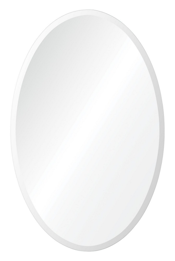 Renwil Inc-MT1552-Frances - 28 Inch Oval Small Mirror   Mirror Finish