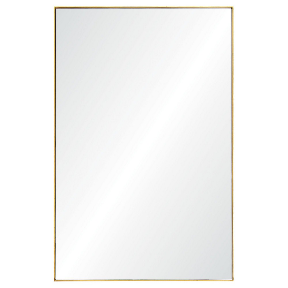 Renwil Inc-MT1820-Florence - 32 Inch Rectangular Mirror   Gold Leaf Finish