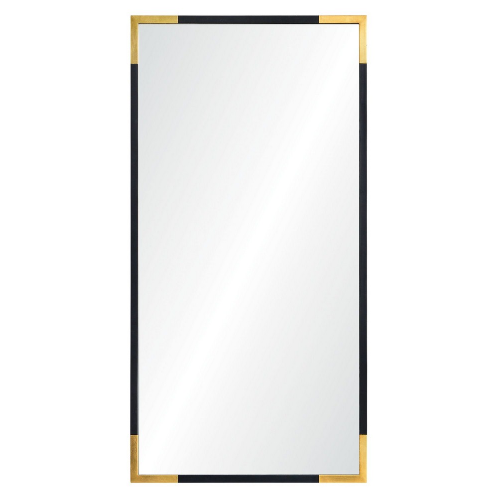 Renwil Inc-MT1831-Osmond - 60 Inch Rectangular Mirror   Gold/Black Finish