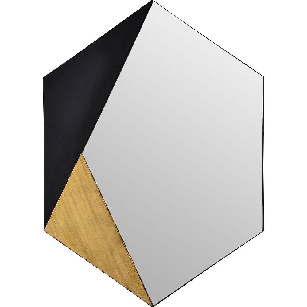 Renwil Inc-MT2301-Cad - 40 Inch Hexagon Mirror   Mirror Finish