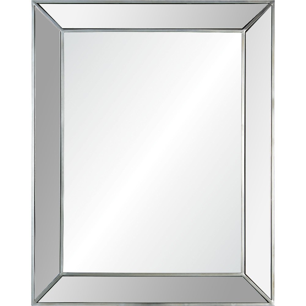 Renwil Inc-MT2314-Ary - 50 Inch Rectangular Mirror   Mirror/Antique Silver Finish