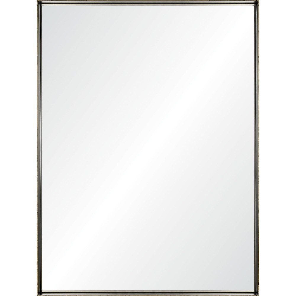 Renwil Inc-MT2319-Yaelle - 40 Inch Rectangular Mirror   Mirror/Matte Black/Antique Gold Finish