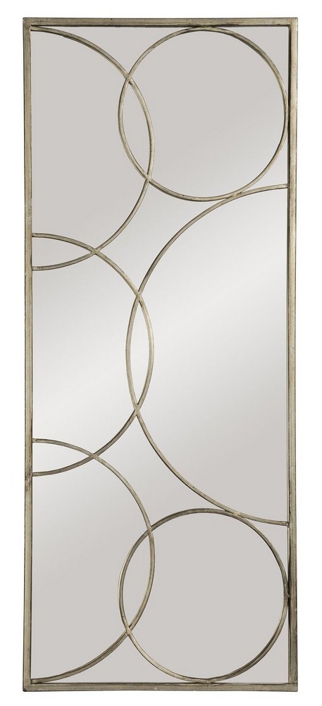 Renwil Inc-MT926-Kyrie - 46 Inch Vertical Medium Mirror   Antique Silver Finish