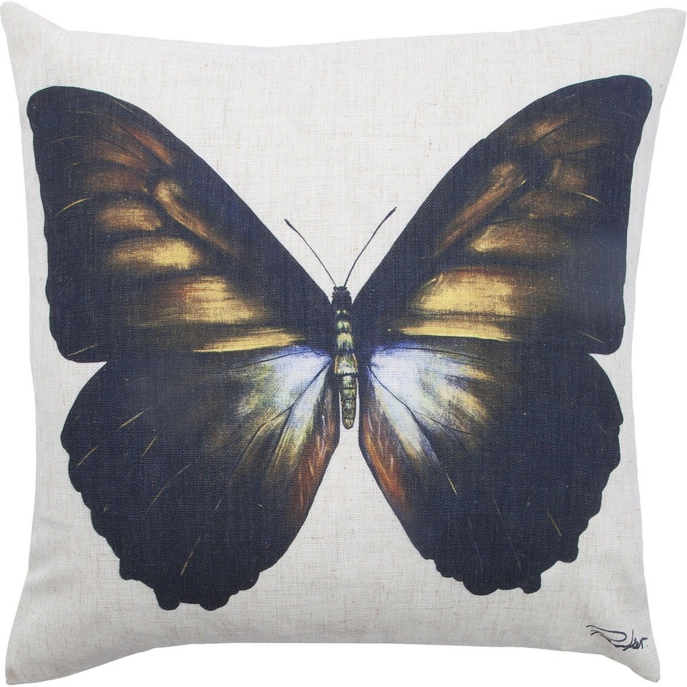 Renwil Inc-PWFL1072-Butterfly - 20 Inch Sqaure Pillow   Multi-Color Finish