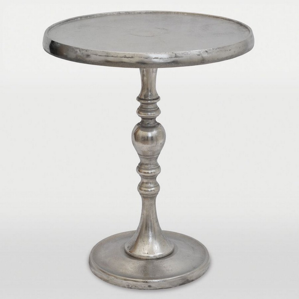Renwil Inc-TA034-Romina Chrome - 17 Inch Small Accent Table   Chrome Finish