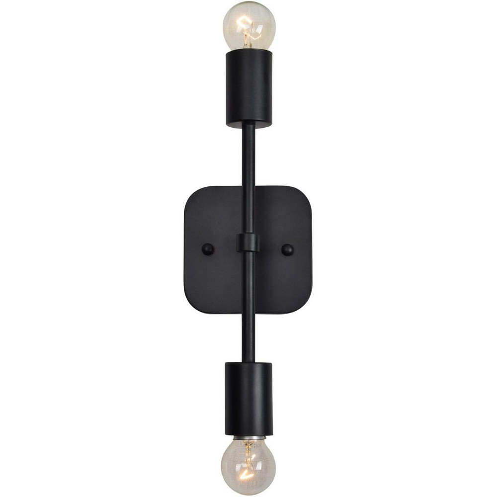 Renwil Inc-WS008-Albany I - Two Light Wall Sconce   Matte Black Finish