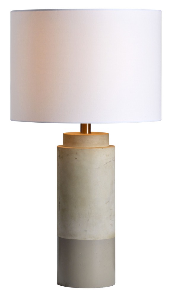 Renwil Inc-LPT604-Lagertha - One Light Small Table Lamp   Sand Brown Finish with White Shade