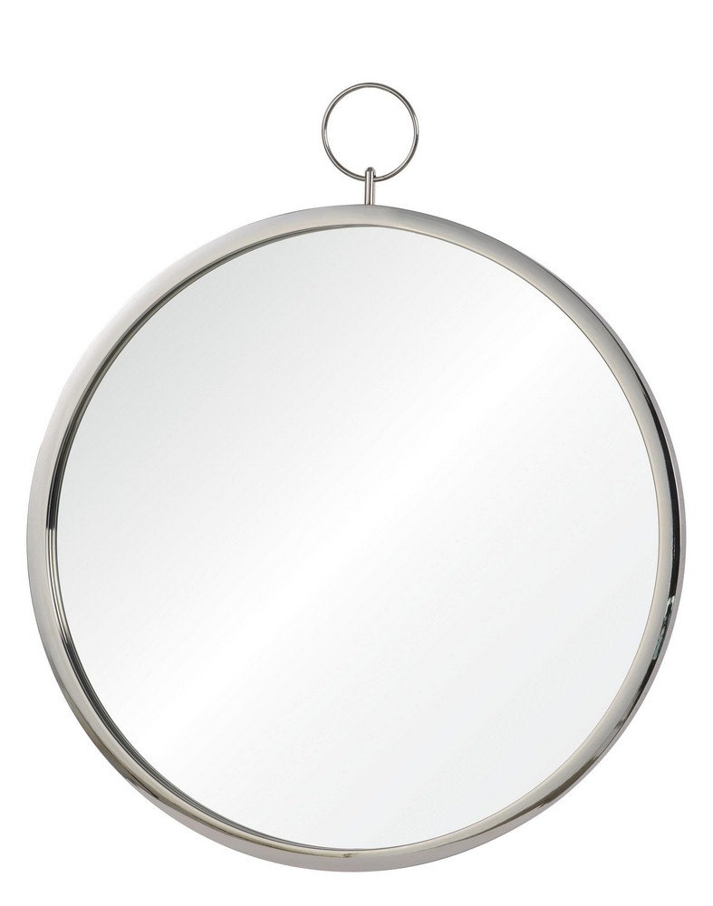 Renwil Inc-MT1594-Porto - 30 Inch Round Small Mirror   Chrome Finish