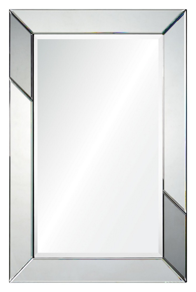 Renwil Inc-MT1612-Rumba - 36 Inch Rectangular Medium Mirror   Silver Mirror/Gray Mirror Finish