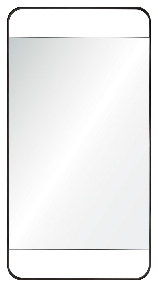 Renwil Inc-MT1627-Tiffey - 38.2 Inch Rectangular Medium Mirror   Charcoal Gray Finish