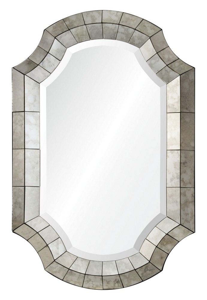 Renwil Inc-MT1643-Clarke - 36 Inch Medium Octagon Bevelled Mirror   Antique Mirror Finish