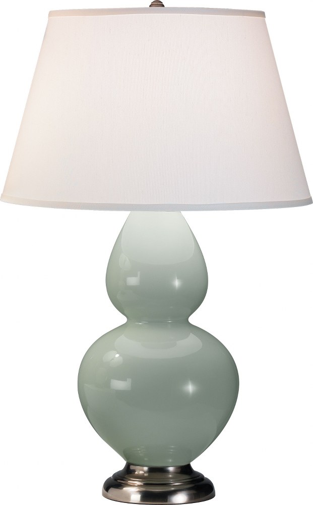 Robert Abbey Lighting-1791X-Double Gourd - 1 Light Table Lamp-31 Inches Tall and 9.5 Inches Wide Celadon Antique Silver Double Gourd - 1 Light Table Lamp-31 Inches Tall and 9.5 Inches Wide