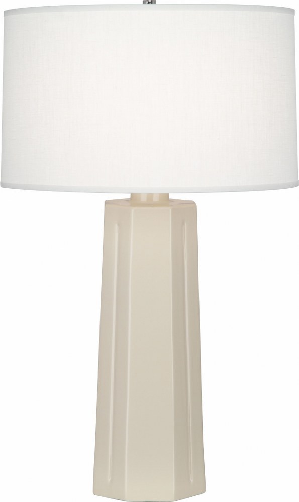 Robert Abbey Lighting-960-Mason 1-Light Table Lamp 6.5 Inches Wide and 25.875 Inches Tall Bone  Celadon Glazed Finish