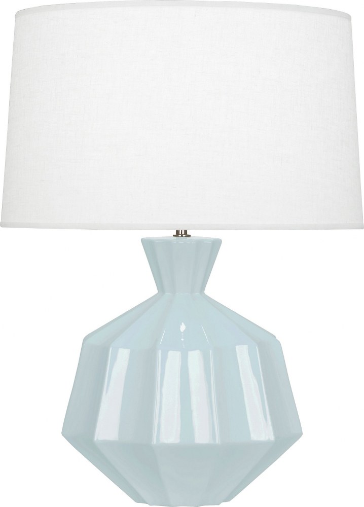 Robert Abbey Lighting-BB999-Orion 1-Light Table Lamp 13.625 Inches Wide and 27 Inches Tall Baby Blue  Amethyst Finish