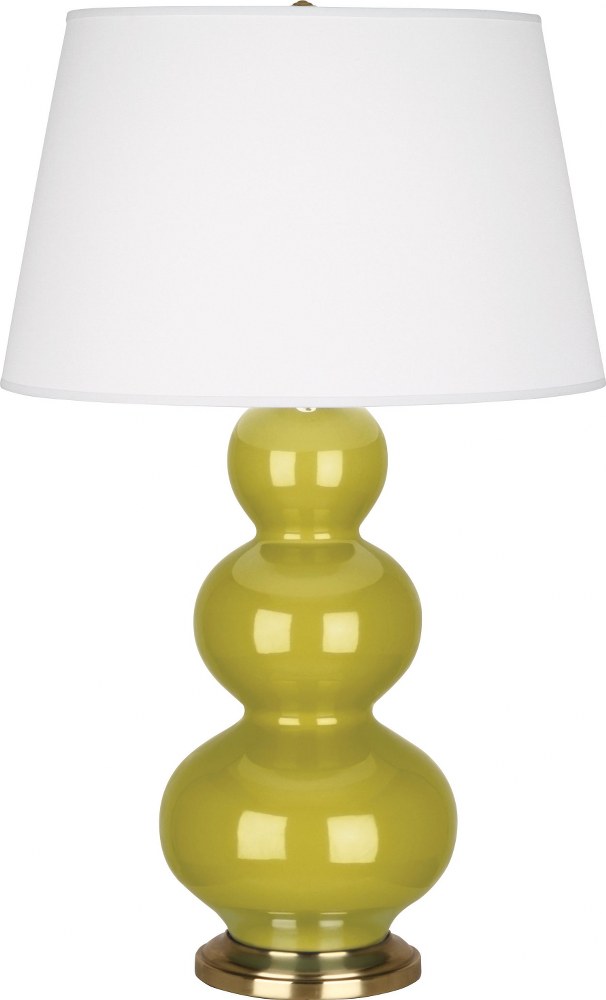 Robert Abbey Lighting-CI40X-Triple Gourd - 1 Light Table Lamp-32.75 Inches Tall and 10 Inches Wide Citron Antique Natural Brass Triple Gourd - 1 Light Table Lamp-32.75 Inches Tall and 10 Inches Wide