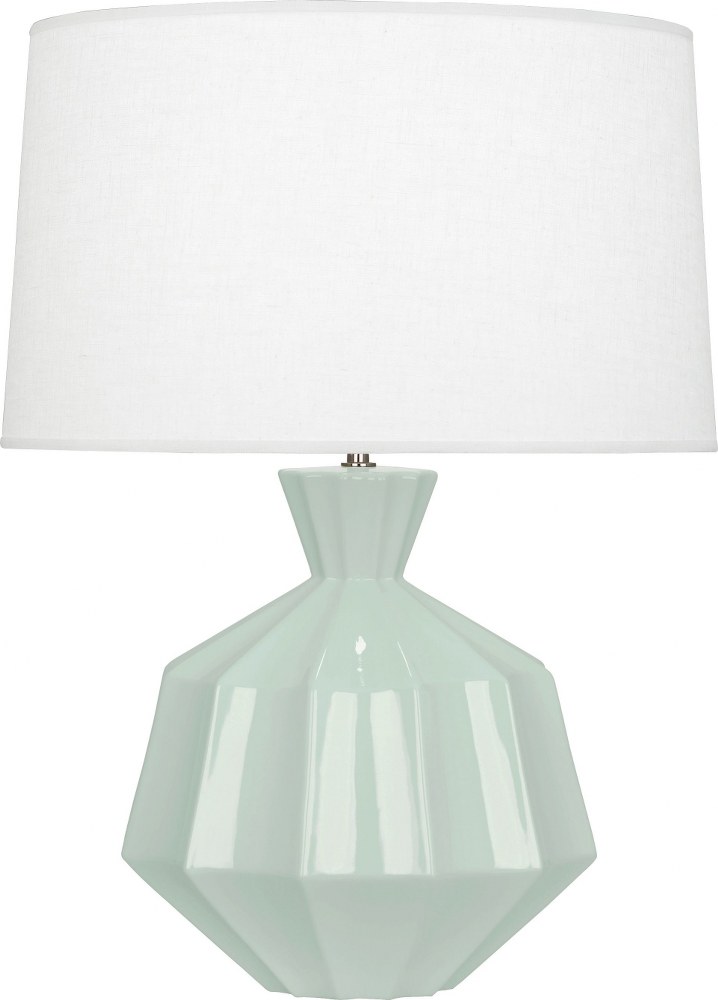 Robert Abbey Lighting-CL999-Orion 1-Light Table Lamp 13.625 Inches Wide and 27 Inches Tall Celadon  Amethyst Finish