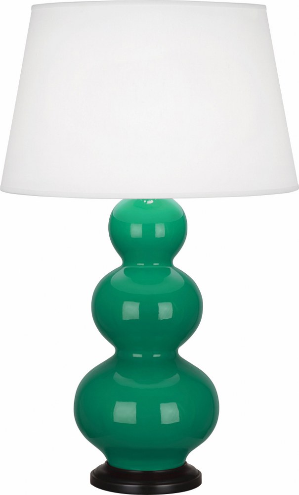 Robert Abbey Lighting-EG41X-Triple Gourd - 1 Light Table Lamp-32.75 Inches Tall and 10 Inches Wide Emerald Green Deep Patina Bronze Triple Gourd - 1 Light Table Lamp-32.75 Inches Tall and 10 Inches Wi