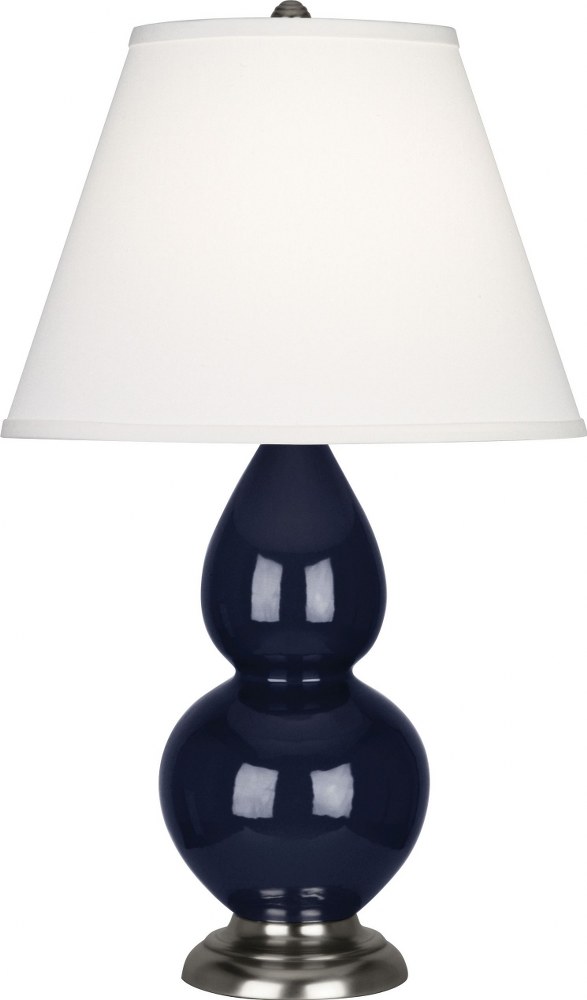 Robert Abbey Lighting-MB12X-Small Double Gourd - 1 Light Accent Lamp-22.75 Inches Tall and 6 Inches Wide Midnight Blue Antique Silver Small Double Gourd - 1 Light Accent Lamp-22.75 Inches Tall and 6 I