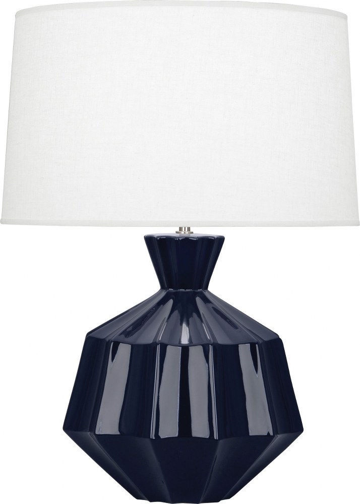 Robert Abbey Lighting-MB999-Orion 1-Light Table Lamp 13.625 Inches Wide and 27 Inches Tall Midnight Blue  Amethyst Finish