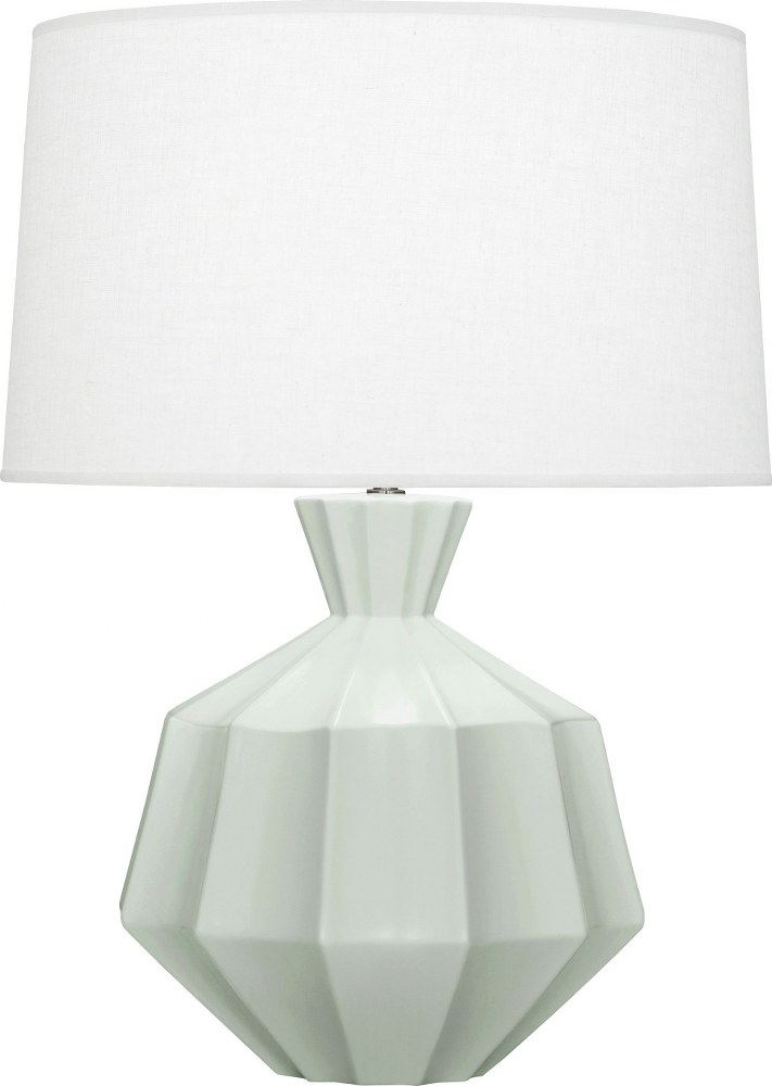 Robert Abbey Lighting-MCL17-Orion 1-Light Table Lamp 13.625 Inches Wide and 27 Inches Tall Matte Celadon  Amethyst Finish